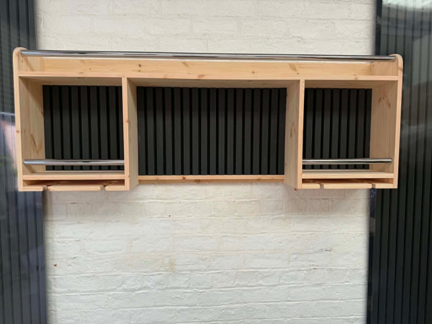 Handmade Wooden Wall Mounted Gin Bar/Shelves/ Man Cave