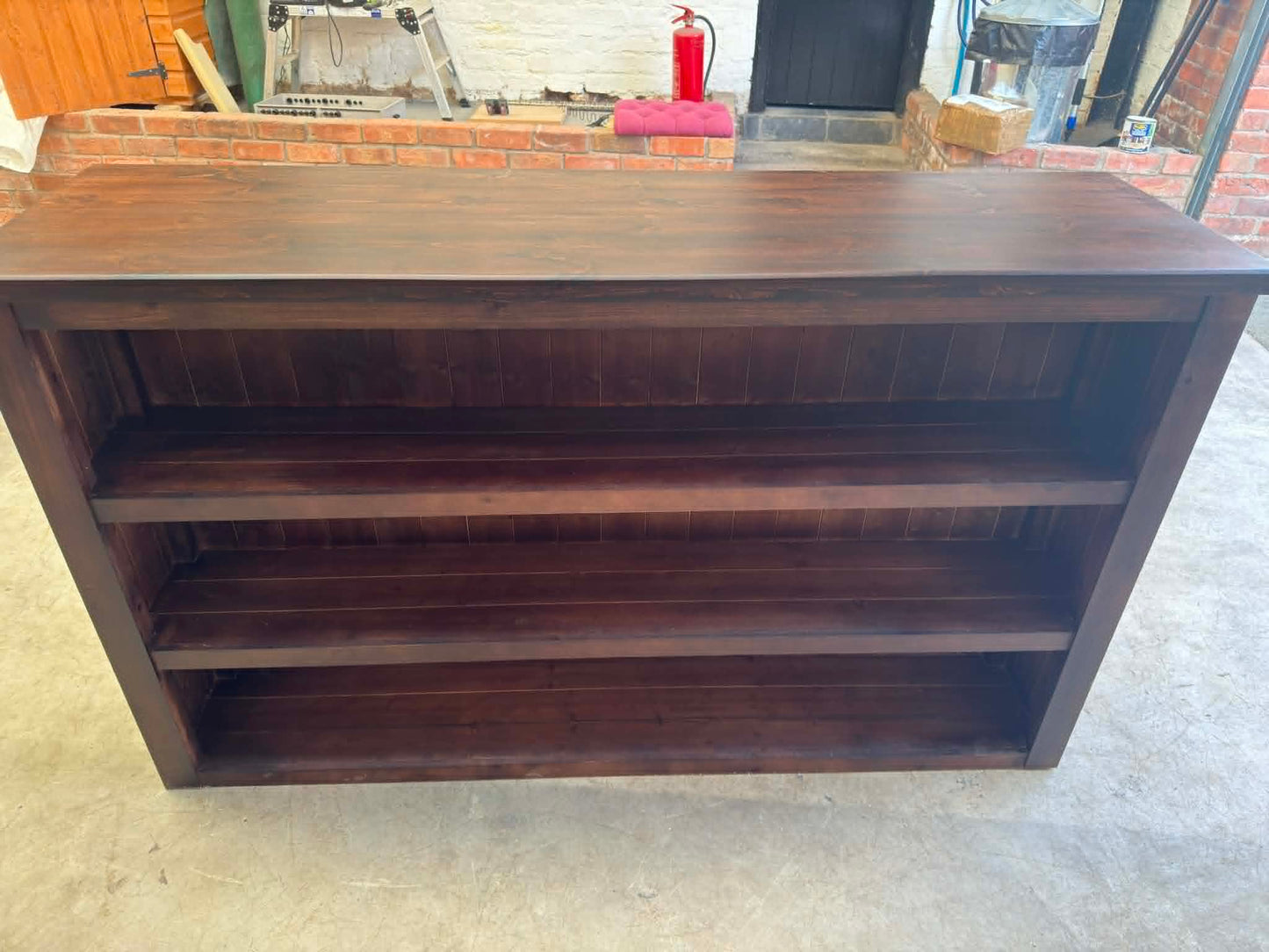 Handmade I-Shaped Wooden Bar – Acoustic Panel Front – Custom Sizes UK