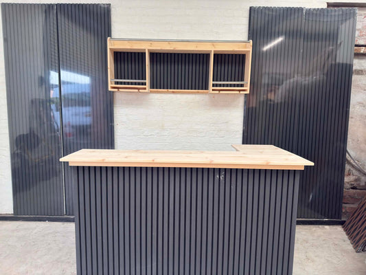 Handmade Wooden Wall Mounted Gin Bar/Shelves/ Man Cave
