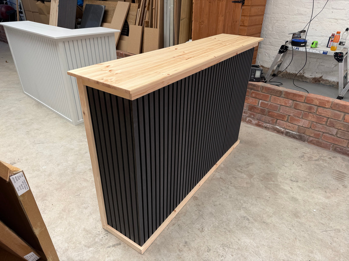 Handcrafted wooden home bar