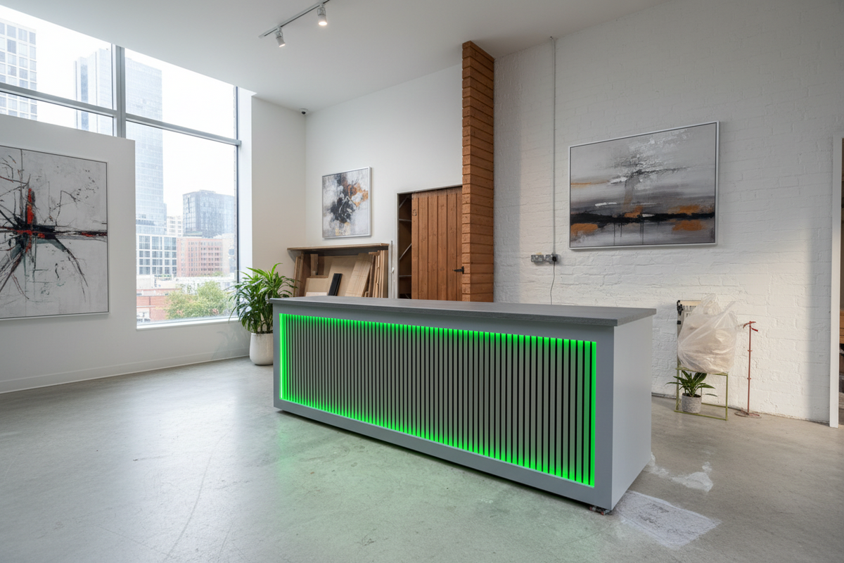 Handcrafted counter home Bar LED